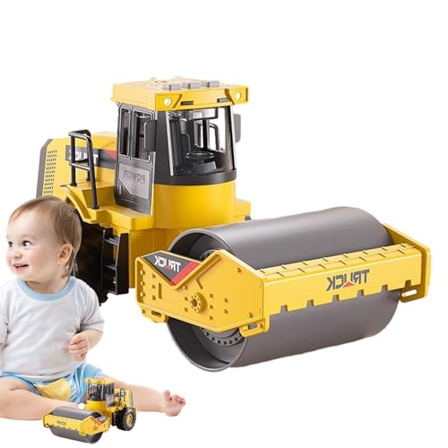 Krujecnt BAU Spielzeug, Road Roller Auto Spielzeug, Modell Road Roller Dekoration Spielzeug, Hochdetaillierte Baufahrzeuge Engineering Road Truck Spielzeug Für Kinder Im Alter Von 5+ von Krujecnt