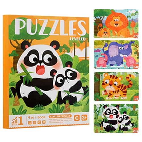 Krujecnt Buch mit magnetischen Puzzles für Kinder, magnetische Puzzles für Kleinkinder - Magnetisches Puzzlespiel für,Lustige Lern- und Reiserätsel für, Mädchen und Kinder im Vorschulalter von Krujecnt