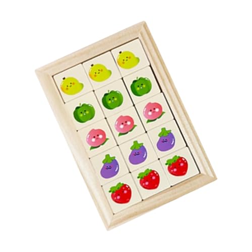 Krujecnt Holzpuzzle-Tischspiel, Puzzlespiel - Pädagogisches Puzzle-Blockspielzeug,Früherkennungsspielzeug für Zuhause, Schulen und Kindertagesstätten von Krujecnt