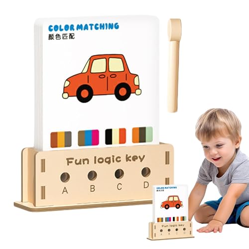 Krujecnt Logikspiele für Kleinkinder,Logik-Puzzlespiele - Gehirnentwicklungsspiel - Logisches Denktraining für Kinder, Freischaltspiel, Kognitions-Dietrich, frühes Lernspielzeug für Kinder über 3 von Krujecnt