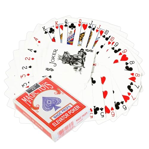 Krujecnt Magische Poker Karte - Spezielle Pokerkarten Für Zauberer,Tragbare Zaubertricks Requisiten Für Familienfeste Straßenauftritte Und Demonstrationen Krujecnt Magische Poker Karte - Spezielle Pokerkarten Für Zauberer,Tragbare Zaubertricks Requisiten Für Familienfeste Straßenauftritte Und Demonstrationen von Krujecnt