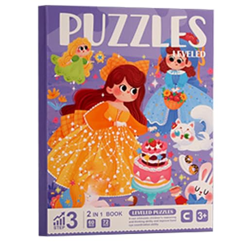 Krujecnt Magnetische Puzzles für Kleinkinder, Reise-Puzzlespiele - Mädchen-Puzzle-Brettspiel - Kreatives Lernspielzeug für Kinder im Vorschulalter, lustiges Magnet-Puzzlebuch für Zuhause, Auto von Krujecnt