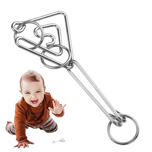 Krujecnt Metall-IQ-Puzzle-Set,8-teiliges IQ-Test-Gedankenspiel, Denksportaufgabe | Chinesisches Ring-Zaubertrick-Spielzeug, Interlock-Spiel für Partybevorzugung, Kinder-Erwachsene-Herausforderung Krujecnt Metall-IQ-Puzzle-Set,8-teiliges IQ-Test-Gedankenspiel, Denksportaufgabe | Chinesisches Ring-Zaubertrick-Spielzeug, Interlock-Spiel für Partybevorzugung, Kinder-Erwachsene-Herausforderung von Krujecnt