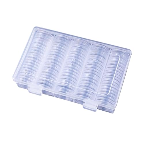 Krujecnt Münzalben Für Sammler - 27 mm Münz Aufbewahrungsbox,Schutz Dichtring Halter für Zuhause Reise Ausstellung Wohnzimmer Museum Auktion Krujecnt Münzalben Für Sammler - 27 mm Münz Aufbewahrungsbox,Schutz Dichtring Halter für Zuhause Reise Ausstellung Wohnzimmer Museum Auktion von Krujecnt