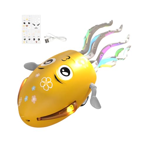 Krujecnt Oktopus Babyspielzeug - Elektrisches Tanzendes Oktopus Spielzeug,Wackelnder Roboter Interaktives Lernspiel Mit Licht Und Musik Für Kinder Bis 6 Jahre Geburtstag Kindergarten Zuhause Mädchen Krujecnt Oktopus Babyspielzeug - Elektrisches Tanzendes Oktopus Spielzeug,Wackelnder Roboter Interaktives Lernspiel Mit Licht Und Musik Für Kinder Bis 6 Jahre Geburtstag Kindergarten Zuhause Mädchen von Krujecnt