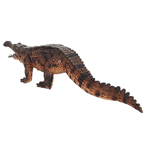 Krujecnt Realistische Alligator-Figuren, kreative statische Ornamente, realistische Krokodil-Actionfigur für Sammlung, Wissenschaft, pädagogisch von Krujecnt