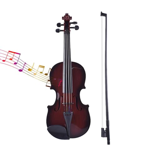 Krujecnt Simulation Violinspielzeug, Violinspielzeug für Kinder,Geigen-Musikinstrument-Lernspielzeug mit verstellbaren Saiten | Simulationsspielzeug, Violine, Musikinstrument, Bildungsspielzeug, von Krujecnt