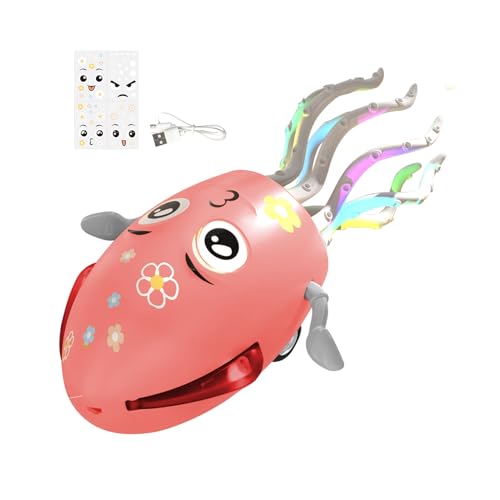 Krujecnt Spielzeug Oktopus | Elektrisch Krabbelnder Oktopus,Wackelnder Roboter Interaktives Lernspiel Mit Licht Und Musik Für Kinder Bis 6 Jahre Geburtstag Kindergarten Zuhause Mädchen Krujecnt Spielzeug Oktopus | Elektrisch Krabbelnder Oktopus,Wackelnder Roboter Interaktives Lernspiel Mit Licht Und Musik Für Kinder Bis 6 Jahre Geburtstag Kindergarten Zuhause Mädchen von Krujecnt