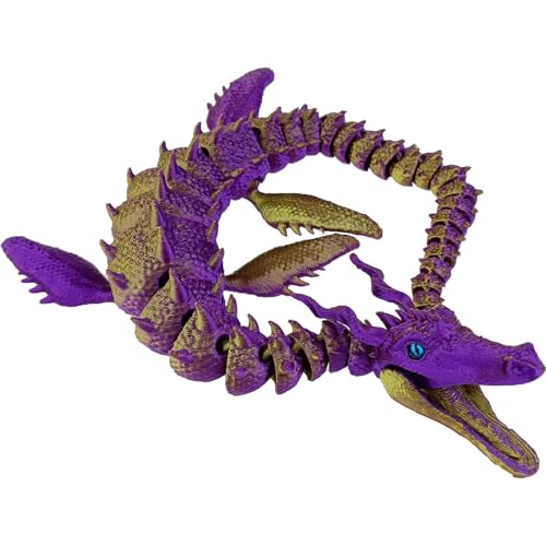 Krujecnt Three-dimensional Gedrucktes dracshen Spielzeug, Flexible Gelenke Articulated Dragon, Voll Bewegliches Three-dimensional Gedrucktes Mystery Animals Zappelspielzeug Für Home Decor (Stil B) von Krujecnt