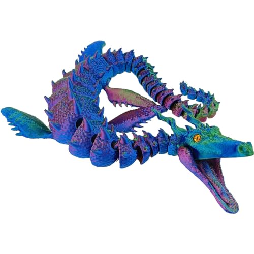 Krujecnt Three-dimensional Gedrucktes dracshen Spielzeug, Flexible Gelenke Articulated Dragon, Voll Bewegliches Three-dimensional Gedrucktes Mystery Animals Zappelspielzeug Für Home Decor (Stil E) von Krujecnt