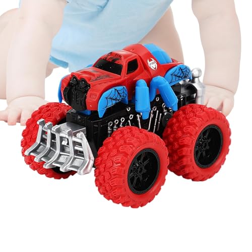 Krujecnt Trägheit Push and Go Car Toys, Pull Car, zurück Reibungsantrieb zurückziehen Trucks, Tragbares Reibungsfahrzeugspielzeug für Familie, Kinder, Mädchen, Kinder, Heimreisen, Freunde von Krujecnt