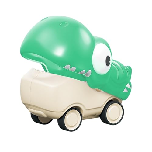 Krujecnt Zurückziehbares Spielzeugauto, Dinosaurier-Autospielzeug,Cartoon-Simulations-Dinosaurierfahrzeug für Kinder - Fallsicheres Cartoon-Simulations-Dinosaurier-Spielzeug zum Zurückziehen von von Krujecnt