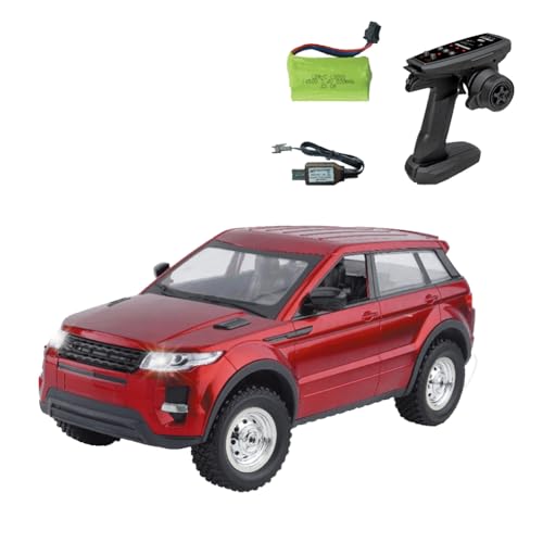 Kruluuvia LDRC LD1299 1/14 RC Drift Car 2,4G 4WD RC Auto mit LED-Leuchten Wiederaufladbarer Geländewagen Ersatzteile Zubehör Rot von Kruluuvia