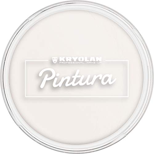 Kryolan Pintura Clown Weiß 20 g, Cremeschminke, Hohe Deckkraft - ideal für Kinderschminke, Party, Karneval, Fasching, Theaterschminke, Halloween, LARP & Make-up Artists von Kryolan