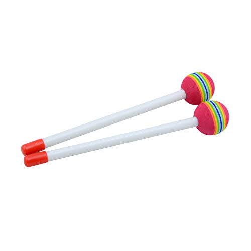 1 Paar Lollipop Rainbow Ddrumstick Orff Baby Kinder Hand Percussion Früherziehung Drumstick Spielzeug von Ksikdeg