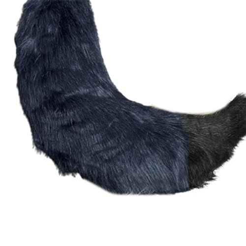 Ksikdeg Anime Cosplay Requisiten Wolf Haarreif pelziger Schwanz Haarstyling für Halloween Stirnband pelziges Kätzchen Tier Karneval von Ksikdeg