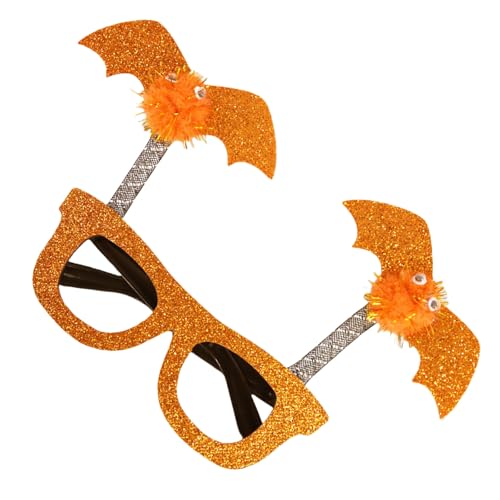 Ksikdeg Fledermausflügel Halloween Brille Spoof Brille Cosplay Party Kostüm Brillenrahmen Erwachsene Kind Festival Brillen von Ksikdeg