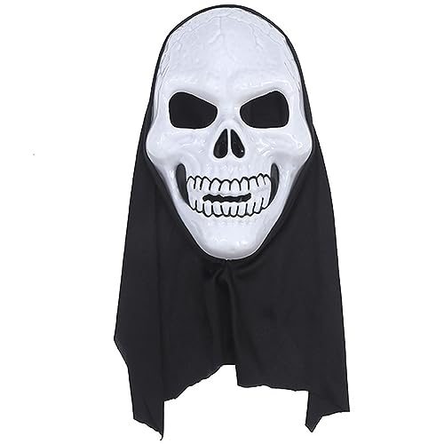 Ksikdeg Halloween-Totenkopf-Maske, gruseliger Schrei, Totenkopf, Vollkopfmaske, Halloween, Cosplay-Kostüm für Erwachsene, Halloween von Ksikdeg