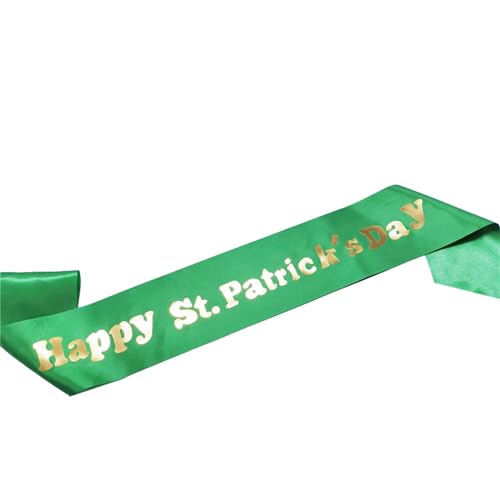 Patricks Day irische grüne Schärpe Schleife Stirnband Irland Party Dekoration Haarschmuck Kostüm Requisiten für Erwachsene Kinder von Ksikdeg