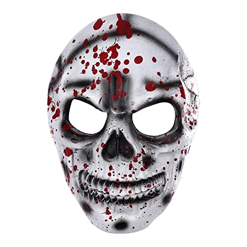 1 Pcs Halloween Horror Mask,Halloween Props Decorations,Kind Erwachsenen Kostüm Full Head Schädel Maske,Totenkopf Design,Scary Monster Mask,Halloween Party Demon Mask for Cosplay Props,Kostümpartys, von Ksopsdey