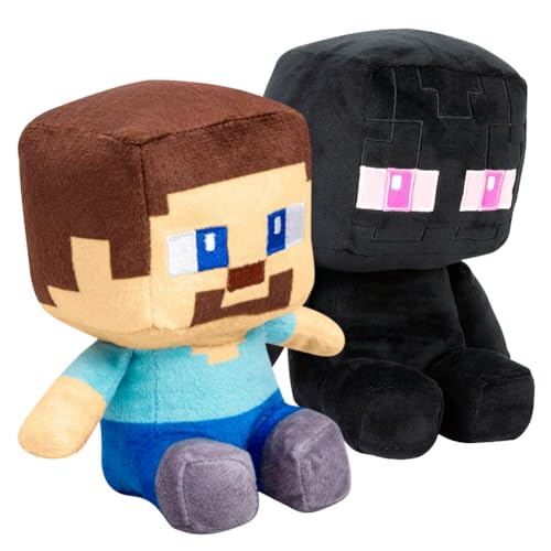 Ksopsdey Cartoon M-iNe Craft Plüschtiere,2 Stück Creeper Plüschfigur, Kawaii Kuscheltier Creeper Charaktere Puppe,Home Dekor Cartoon Stofftier Spielzeug Gefüllte für Fans Kinder,zum Spielen, Sammeln von Ksopsdey