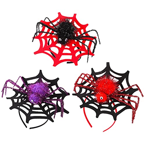 Ksopsdey 3STK Halloween hair band Hexenhut Haarreif Set Halloween Hexe Stirnband Haarschmuck Kinder Damen Kopfbedeckung Karneval Fasching Walpurgisnacht Halloweendekoration von Ksopsdey