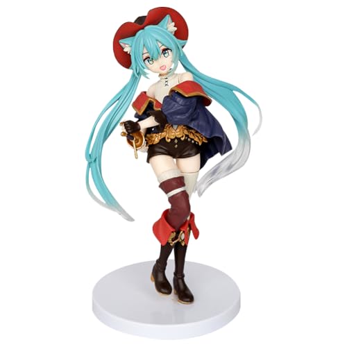 Ksopsdey Hatsunes Actionfigur Mikus,20cm Mikus Figuren Statue,PVC Statue Modell Sammlerstücke Heimdekoration Ornamente Kinder Spielzeug Puppe Geschenke für Kinder Anime-Fans von Ksopsdey