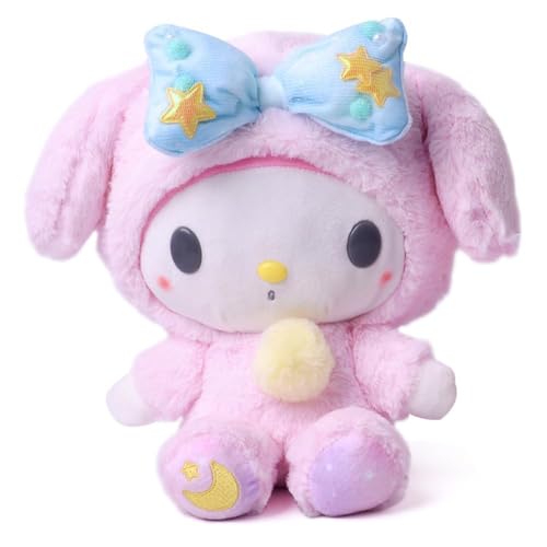 Ksopsdey Kawaii Melody Plüschtier Spielzeug, Kuscheltier für Kinder Cartoon Plüschtier Anime Plush Flauschiges Plüschtier für Kinder Puppe Plüsch Geburtstag Weihnachten Geschenk (Pink) von Ksopsdey