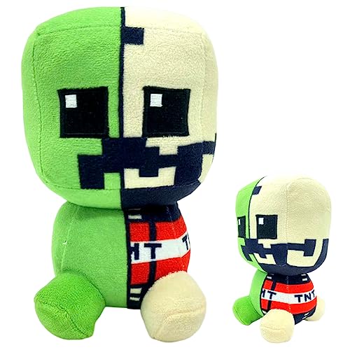 Minecraft Creeper Plüsch Minecraft Plüschtiere Charaktere Puppe zum Thema Spiel Stofftier Puppen Cartoon Plüsch Spielzeug Gefüllte für Fans Kinder und Spielbegeisterte Home Dekor 20 cm von Ksopsdey