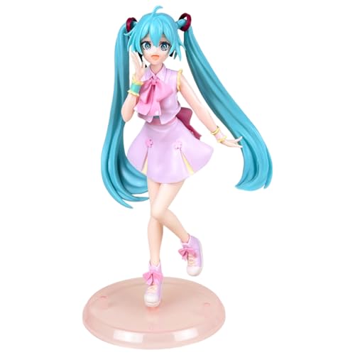 Miku Anime Figuren Miku Figuren Statue, Hatsunes Actionfigur Mikus, Anime Modell Statue, Puppe Desktop-Ornamente, Sammelfigur Kuchen Topper Geschenke für Anime-Fans, Kinder -B von Ksopsdey