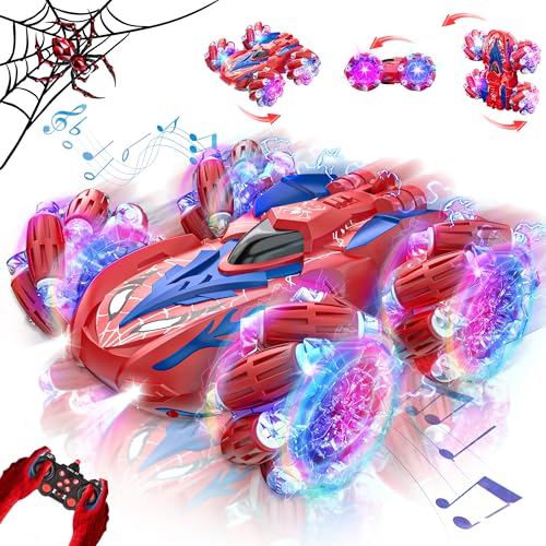 Kssvzz Spider Ferngesteuertes Auto, 2.4Ghz RC Auto Spielzeug mit 360° Flip & LED Blinken, 4WD Musik Monstertruck Spielzeug Weihnachten Geburtstags Geschenk Jungen und Mädchen ab 3 4 5 6 7 8 9 Jahre Kssvzz Spider Ferngesteuertes Auto, 2.4Ghz RC Auto Spielzeug mit 360° Flip & LED Blinken, 4WD Musik Monstertruck Spielzeug Weihnachten Geburtstags Geschenk Jungen und Mädchen ab 3 4 5 6 7 8 9 Jahre von Kssvzz