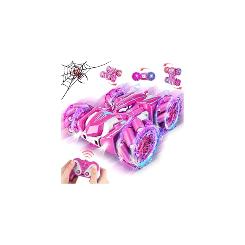 Kssvzz Spider Ferngesteuertes Auto Mädchen, 2.4GHz Doppelseitig RC Auto mit 360° Drehung & LED Licht, Outdoor Spielzeug Geschenk für Kinder ab 4 5 6 7 8 9 10 11 12 Jahre Kssvzz Spider Ferngesteuertes Auto Mädchen, 2.4GHz Doppelseitig RC Auto mit 360° Drehung & LED Licht, Outdoor Spielzeug Geschenk für Kinder ab 4 5 6 7 8 9 10 11 12 Jahre von Kssvzz
