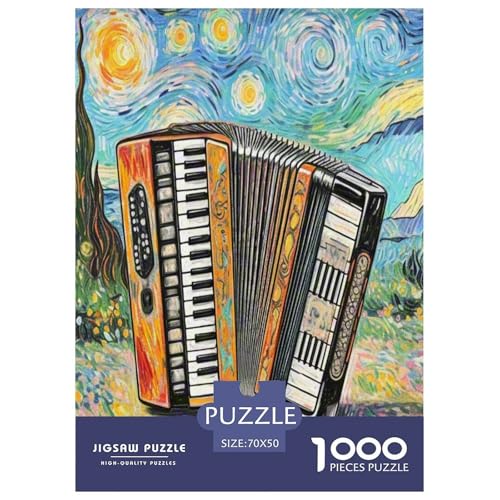 Akkordeon Puzzles 1000 Teile Schwer Puzzle Spielzeug Pädagogisches Spiel Impossible Herausforderungsspielzeug Für Erwachsene Und Kinder Ab 14 Jahren 70x50cm/1000pcs Akkordeon Puzzles 1000 Teile Schwer Puzzle Spielzeug Pädagogisches Spiel Impossible Herausforderungsspielzeug Für Erwachsene Und Kinder Ab 14 Jahren 70x50cm/1000pcs von KuangGeKG