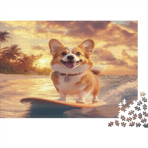 Corgi Puzzle 1000 Teile Puzzle Für Erwachsene Und Kinder Ab 14 Jahren Puzzel 1000pcs (75x50cm) von KuangGeKG