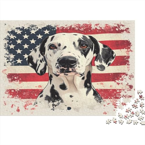 Dalmatian Puzzlespiel 1000 Teile Puzzle Für Erwachsene Und Kinder Ab 14 Jahren, Erwachsenen Puzzlespiel Puzzel 1000pcs (75x50cm) von KuangGeKG