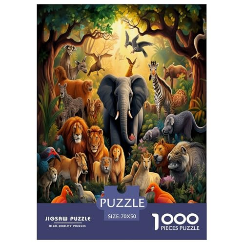 Dschungeltiere Puzzles 1000 Teile Schwer Puzzle Spielzeug Lernspiel Impossible Herausforderungsspielzeug Für Erwachsene Und Kinder Ab 14 Jahren 70x50cm/1000pcs Dschungeltiere Puzzles 1000 Teile Schwer Puzzle Spielzeug Lernspiel Impossible Herausforderungsspielzeug Für Erwachsene Und Kinder Ab 14 Jahren 70x50cm/1000pcs von KuangGeKG