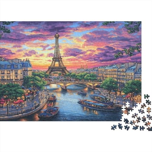 Eiffelturm 1000 Teile Puzzle, Puzzles Für Erwachsene, 1000 Teile Puzzlespiel Für Jugendliche & Erwachsene Puzzlespiel Puzzel 1000pcs (75x50cm) von KuangGeKG