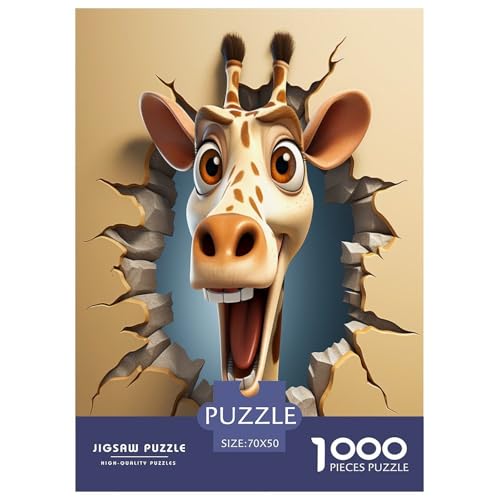 Giraffe Puzzle 1000 Teile Schwer Puzzle Spielzeug Pädagogisches Spiel Impossible Herausforderungsspielzeug Für Erwachsene Und Kinder Ab 14 Jahren 70x50cm/1000pcs Giraffe Puzzle 1000 Teile Schwer Puzzle Spielzeug Pädagogisches Spiel Impossible Herausforderungsspielzeug Für Erwachsene Und Kinder Ab 14 Jahren 70x50cm/1000pcs von KuangGeKG