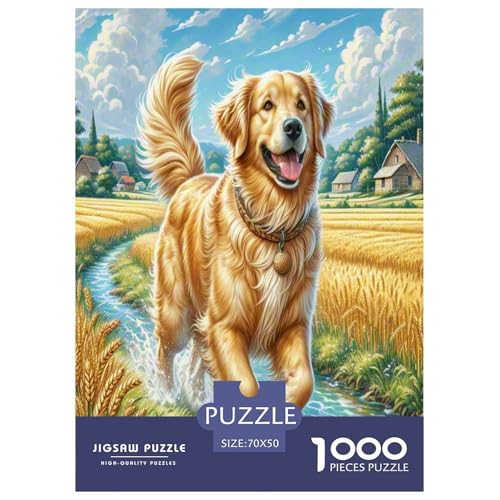 Goldener Retriever Puzzle 1000 Teile Schwer Puzzle Spielzeug Lernspiel Impossible Herausforderungsspielzeug Für Erwachsene Und Kinder Ab 12 Jahren 70x50cm/1000pcs Goldener Retriever Puzzle 1000 Teile Schwer Puzzle Spielzeug Lernspiel Impossible Herausforderungsspielzeug Für Erwachsene Und Kinder Ab 12 Jahren 70x50cm/1000pcs von KuangGeKG
