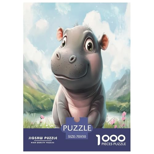 Hippo Puzzle 1000 Teile Schwer Puzzle Spielzeug Pädagogisches Spiel Impossible Herausforderung Spielzeug Für Erwachsene Und Kinder Ab 12 Jahren 70x50cm/1000pcs Hippo Puzzle 1000 Teile Schwer Puzzle Spielzeug Pädagogisches Spiel Impossible Herausforderung Spielzeug Für Erwachsene Und Kinder Ab 12 Jahren 70x50cm/1000pcs von KuangGeKG