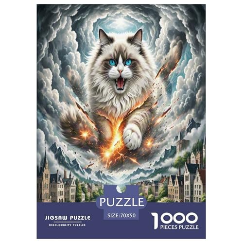 Ragdoll Puzzle 1000 Teile Schwer Puzzle Spielzeug Lernspiel Impossible Herausforderung Spielzeug Für Erwachsene Und Kinder in Bewährter 70x50cm/1000pcs Ragdoll Puzzle 1000 Teile Schwer Puzzle Spielzeug Lernspiel Impossible Herausforderung Spielzeug Für Erwachsene Und Kinder in Bewährter 70x50cm/1000pcs von KuangGeKG