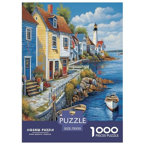 Seaside Stadt Puzzles 1000 Teile Schwer Puzzle Spielzeug Lernspiel Impossible Herausforderung Spielzeug Für Erwachsene Und Kinder Ab 12 Jahren 70x50cm/1000pcs Seaside Stadt Puzzles 1000 Teile Schwer Puzzle Spielzeug Lernspiel Impossible Herausforderung Spielzeug Für Erwachsene Und Kinder Ab 12 Jahren 70x50cm/1000pcs von KuangGeKG