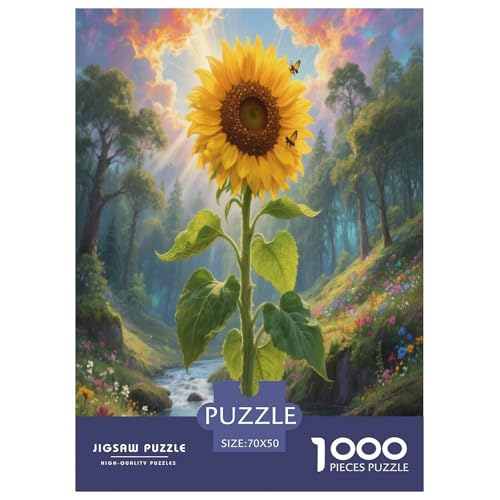Sonnenblumen Puzzles 1000 Teile Schwer Puzzle Spielzeug Lernspiel Impossible Herausforderungsspielzeug Für Erwachsene Und Kinder in Bewährter 70x50cm/1000pcs Sonnenblumen Puzzles 1000 Teile Schwer Puzzle Spielzeug Lernspiel Impossible Herausforderungsspielzeug Für Erwachsene Und Kinder in Bewährter 70x50cm/1000pcs von KuangGeKG