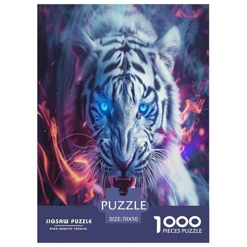 Tiger Puzzle 1000 Teile Schwer Puzzle Spielzeug Lernspiel Impossible Herausforderung Spielzeug Für Erwachsene Und Kinder Ab 14 Jahren 70x50cm/1000pcs Tiger Puzzle 1000 Teile Schwer Puzzle Spielzeug Lernspiel Impossible Herausforderung Spielzeug Für Erwachsene Und Kinder Ab 14 Jahren 70x50cm/1000pcs von KuangGeKG