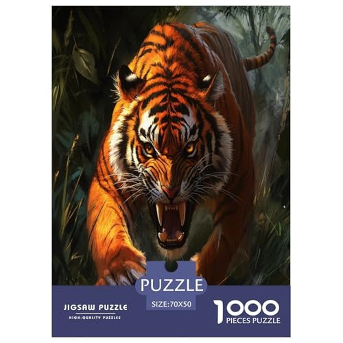 Tiger Puzzle 1000 Teile Schwer Puzzle Spielzeug Lernspiel Impossible Herausforderungsspielzeug Für Erwachsene Und Kinder Ab 12 Jahren 70x50cm/1000pcs Tiger Puzzle 1000 Teile Schwer Puzzle Spielzeug Lernspiel Impossible Herausforderungsspielzeug Für Erwachsene Und Kinder Ab 12 Jahren 70x50cm/1000pcs von KuangGeKG
