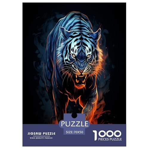 Tiger Puzzle 1000 Teile Schwer Puzzle Spielzeug Pädagogisches Spiel Impossible Herausforderungsspielzeug Für Erwachsene Kinder 70x50cm/1000pcs Tiger Puzzle 1000 Teile Schwer Puzzle Spielzeug Pädagogisches Spiel Impossible Herausforderungsspielzeug Für Erwachsene Kinder 70x50cm/1000pcs von KuangGeKG