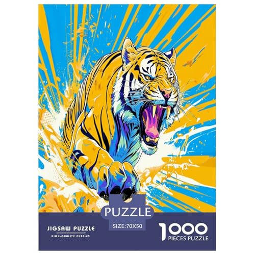 Tiger Puzzles 1000 Teile Schwer Puzzle Spielzeug Pädagogisches Spiel Impossible Herausforderungsspielzeug Für Erwachsene Und Kinder Ab 12 Jahren 70x50cm/1000pcs Tiger Puzzles 1000 Teile Schwer Puzzle Spielzeug Pädagogisches Spiel Impossible Herausforderungsspielzeug Für Erwachsene Und Kinder Ab 12 Jahren 70x50cm/1000pcs von KuangGeKG