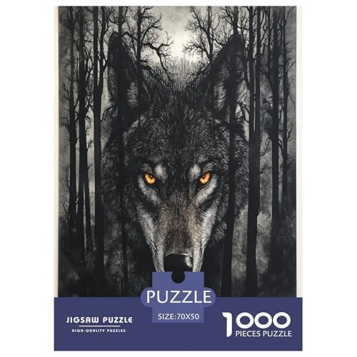 Wolf Puzzles 1000 Teile Schwer Puzzle Spielzeug Lernspiel Impossible Herausforderung Spielzeug Für Erwachsene Und Kinder in Bewährter 70x50cm/1000pcs Wolf Puzzles 1000 Teile Schwer Puzzle Spielzeug Lernspiel Impossible Herausforderung Spielzeug Für Erwachsene Und Kinder in Bewährter 70x50cm/1000pcs von KuangGeKG