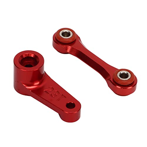 Kufoo RC Servo Horn Set stabil, zuverlässig, RC Tie Rod, langlebig, zuverlässig, 23T für 1/7 RC Automotive (rot) von Kufoo