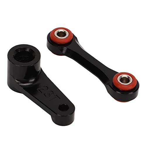 Kufoo RC Servo Horn Set stabil, zuverlässig, RC Tie Rod, langlebig, zuverlässig, 23T für 1/7 RC Automotive (schwarz) von Kufoo